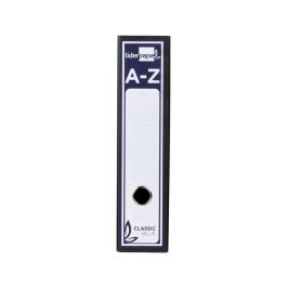 Archivador De Palanca Liderpapel Carton Forrado Folio Jaspeado Negro Con Caja Classic Blue