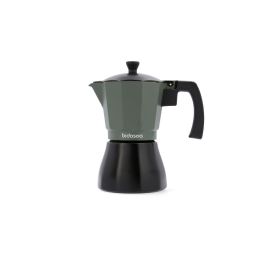 Bidasoa Cafetera Vera Aluminio 6 Tazas Mate Verde Inducción