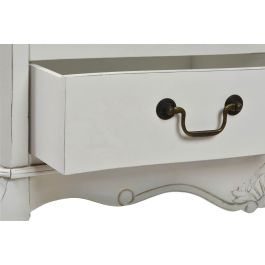DKD Home Decor Librería Tradicional Versalles3 de Madera Abeto Blanca con 4 estantes y 1 cajón 85x35x180 cm