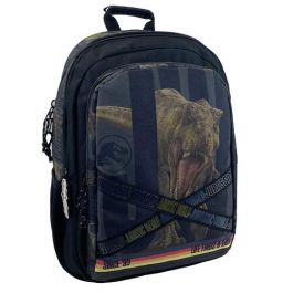 CYP BRANDS Mochila Roar Jurassic World 43cm adaptable con tres compartimentos, bolsillos laterales y tirantes ergonómicos