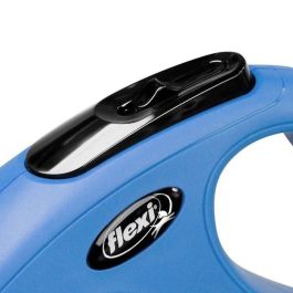 Flexi Correa Retráctil New Classic de Cinta de Nylon y Plástico para Perros, Talla M, 5 Metros, Azul Flexi Correa Retráctil New Classic de Cinta de Nylon y Plástico para Perros, Talla M, 5 Metros, Azul