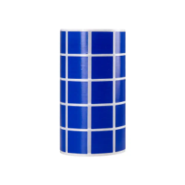 Liderpapel Gomets Autoadhesivo Cuadrado 20x20 mm Azul Rollo 2000 Unidades Caja Carton