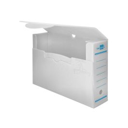 Caja Archivo Definitivo Plastico Liderpapel Lomo 100 mm Blanco 360x100x260 mm 5 unidades