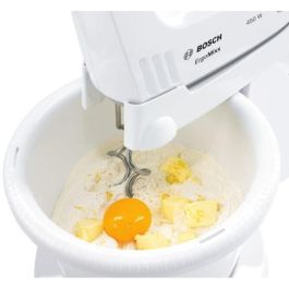 Batidora ErgoMixx 450 W - BOSCH MFQ36400 blanco/gris - 5 velocidades + turbo - 2 batidores de acero inoxidable - 2 ganchos amasadores de acero inoxidable - Batidora ErgoMixx 450 W - BOSCH MFQ36400 blanco/gris - 5 velocidades + turbo - 2 batidores de acero inoxidable - 2 ganchos amasadores de acero inoxidable -