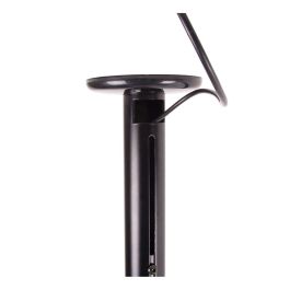 B-Tech Soporte de Techo Telescópico para Postes de 50mm, 90kg Máx., Altura Ajustable 600-1000mm, Gestión Cables, Negro