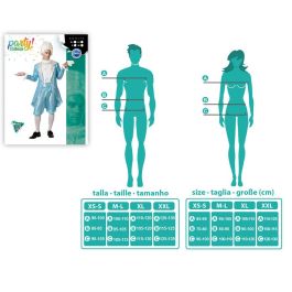 Disfraz Cortesano Azul Hombre Adulto Talla M-L Epoca