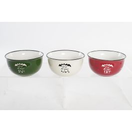 DKD Home Decor Bol Navidad Alpina Rojo Verde 13 x 7 x 13 cm (6 Unidades) Precio: 13.78999974. SKU: B156KKW29W