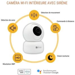 Cámara de vigilancia - KONYKS - CAMINI 2 - Interior - Motorizada - Wifi - Detección de movimiento Cámara de vigilancia - KONYKS - CAMINI 2 - Interior - Motorizada - Wifi - Detección de movimiento