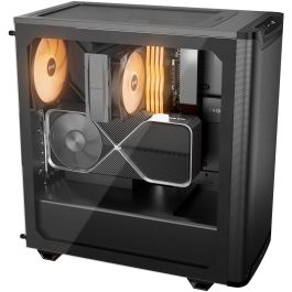 be quiet! Pure Base 501 DX Caja Midi Tower Negra con Ventana de Vidrio e Iluminación ARGB para PC