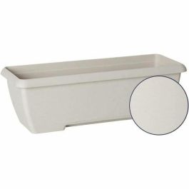 Garden Id 08200243 Jardinera Teramo Blanca 60 cm con Reserva de Agua Integrada, Fabricada con Materiales Reciclados y Altamente Duradera