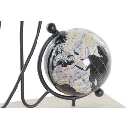 DKD Home Decor Decoración Luminosa Negro Natural 2 Unidades 8 x 21 x 30 cm