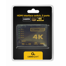 Switch HDMI GEMBIRD DSW-HDMI-53 4K Ultra HD Negro Precio: 16.50000044. SKU: S5600368