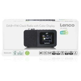 Lenco CR-625BK Radio Reloj con Sintonizador FM PLL y Pantalla LED – Negro