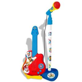 Reig Guitarra y Micrófono de Pie Paw Patrol con Amplificador y Altura Regulable para Niños +3 Años. Set Musical Infantil con Sonidos.