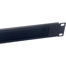 EQUIP Cable Durchfuehrung 10" 1U con Placa de Cepillo Negro