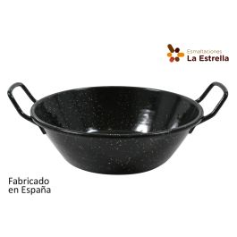 Paellera honda bordonada 22 cm 1.7L jaspeada - La Estrella (8 Unidades) Precio: 44.79000009. SKU: B129RR43BK