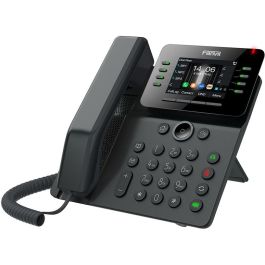 Fanvil V63 Teléfono IP de Escritorio Negro con Cable, 6 Líneas, Pantalla 2.8", PoE, Wi-Fi, Bluetooth, 1000 Entradas