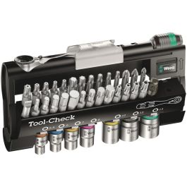 Wera 05200995001 Tool-Check Automotive 1, Juego de llaves de vaso y puntas, Métrico, 38 piezas, Carraca y estuche, 1/4" Precio: 111.5899994. SKU: B17AK75RND