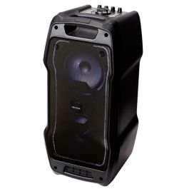 Aiwa Altavoz Karaoke Trolley KBTUS-400 50W RMS, Bluetooth, USB, Micro-SD, Micrófono Inalámbrico, Luz LED