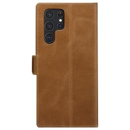 dbramante1928 Copenhagen Slim Flip-Hülle Funda para Samsung Galaxy S22 Ultra - Carcasa Tipo Folio en Cuero Bronceado (Hellbraun)