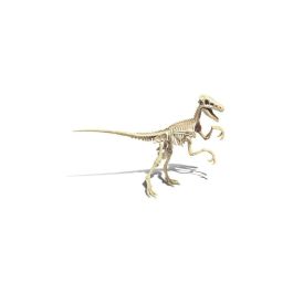 Clementoni Juego Científico Science & Game Archéo Ludic Kit de Excavación Dinosaurio Velociraptor Esqueleto Brilla en la Oscuridad