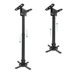 TooQ PJ3030TN-B Soporte de Techo para Proyector Inclinable, Giratorio, Nivelable, Negro, 20kg, 575-825mm, Techos Inclinados