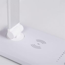 Lámpara de Mesa LED con Cargador Inalámbrico 6W 420Lm, Tonalidad de Luz Regulable CCT