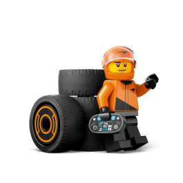 LEGO 60442 Coche de carreras McLaren con piloto de F1 Juguete para niños a partir de 6 años