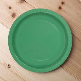 Set de 10 platos de cartón verde soja 20 cm Algon (36 Cajas) Set de 10 platos de cartón verde soja 20 cm Algon (36 Cajas)