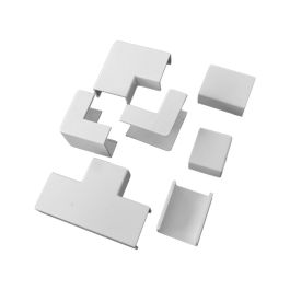 Solera kit1020 Kit accesorios para mini canal 10 x 20 mm en PVC, incluye ángulos y uniones