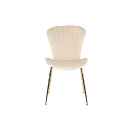 DKD Home Decor Silla Crema Dorado 54 x 84 x 49 cm (2 Unidades)