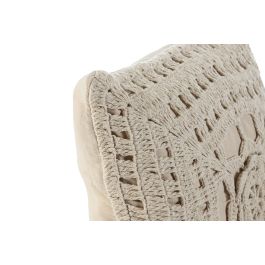 Cojin Boho DKD Home Decor Blanco Roto 45 x 45 cm (2 Unidades) Cojin Boho DKD Home Decor Blanco Roto 45 x 45 cm (2 Unidades)