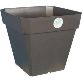 Maceta cuadrada de plástico RIVIERA Solilla - 49 x 49 x H 45 cm - 65 L - gris brillante Precio: 38.50000022. SKU: S7149250