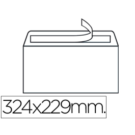 Liderpapel Sobre N.14 Blanco DIN C4 229x324 mm Tira de Silicona Caja 250 Unidades Precio: 25.7900005. SKU: B14GQN7HHA
