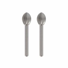 Dremel 144 Lote de 2 Cortadores de Alta Velocidad 7.8mm para Ahuecar, Ranurar, Formar y Perforar en Metales Blandos, Plásticos y Madera