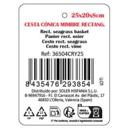 Cesta Cónica de Mimbre Privilege 25x20x8 cm - Inde (12 Unidades) Cesta Cónica de Mimbre Privilege 25x20x8 cm - Inde (12 Unidades)