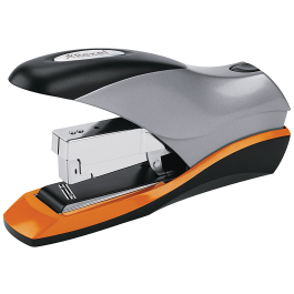 Rexel Optima 70 Grapadora Heavy Duty, Capacidad 70 Hojas, Grapado Bajo Esfuerzo, Plano, Gris