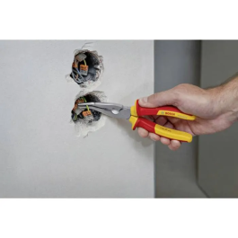Bosch Alicates de boca larga acodados VDE 200 mm Aislados hasta 1000 V Protección eléctrica
