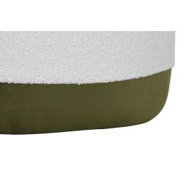 DKD Home Decor Butaca Moderno Blanco Verde 76x82x74 cm Set de 2 Madera Poliester