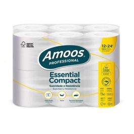 Papel Higienico Amoos Professional Essential Compact 2 Capas 291 Servicios 35 Metros Blanco 12 unidades Precio: 5.59000035. SKU: B1DJS9XYA7