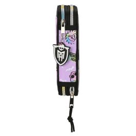 Plumier Doble Monster High Best boos Lila 12.5 x 19.5 x 4 cm (28 piezas)