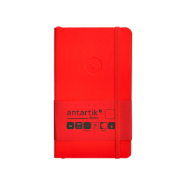 Antartik Cuaderno A6 Tapa Blanda Hojas Lisas Rojo 100 Hojas 80 gr FSC
