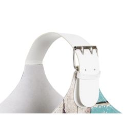 DKD Home Decor Revistero Mediterraneo Multicolor, Set de 2, de PU y Cartón, 18 cm Largo x 40 cm Ancho x 41 cm Alto