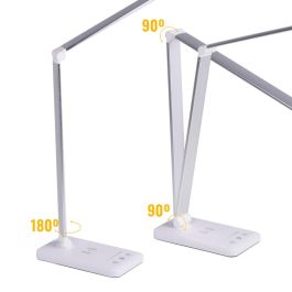 Lámpara de Mesa LED con Cargador Inalámbrico 6W 420Lm, Tonalidad de Luz Regulable CCT