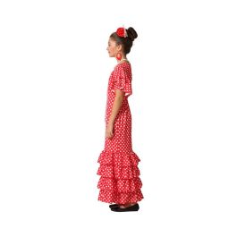 Disfraz Flamenca Rojo Niña Infantil Lunares Colores 10-12 Años