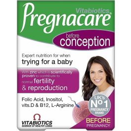 Pregnacare Before Conception, Folic Acid, Zinc, Inositol, Support Fertitily & Reproductive Health, Vitaminas, 30 Tablets Precio: 12.2452. SKU: B1FZ3Y92AR