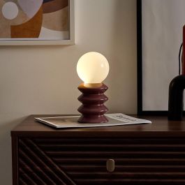 Home Deco Factory Lámpara Cerámica Terracota Colección Cocooning d.9 cm; h.20 cm