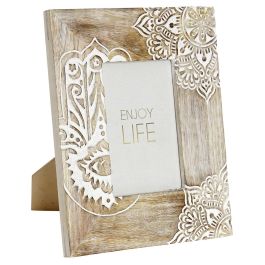 DKD Home Decor Marco de Foto Hamsa Indio 10x15cm Marrón Mango 25.5 x 20 x 2 cm Precio: 6.50000021. SKU: S3021595