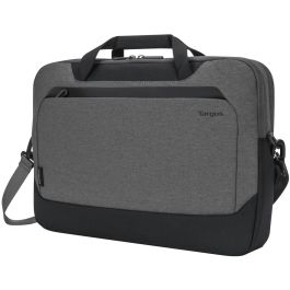 Targus CypressEco Maletín para portátiles de hasta 15.6" (39,6 cm) en Negro y Gris, con asa, correa de hombro y bolsillos