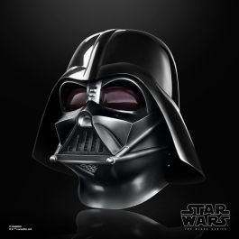 Hasbro F5514 Casco Electrónico Premium Darth Vader Star Wars: Sonidos de Respiración, Inspirado en Obi-Wan Kenobi, con Base